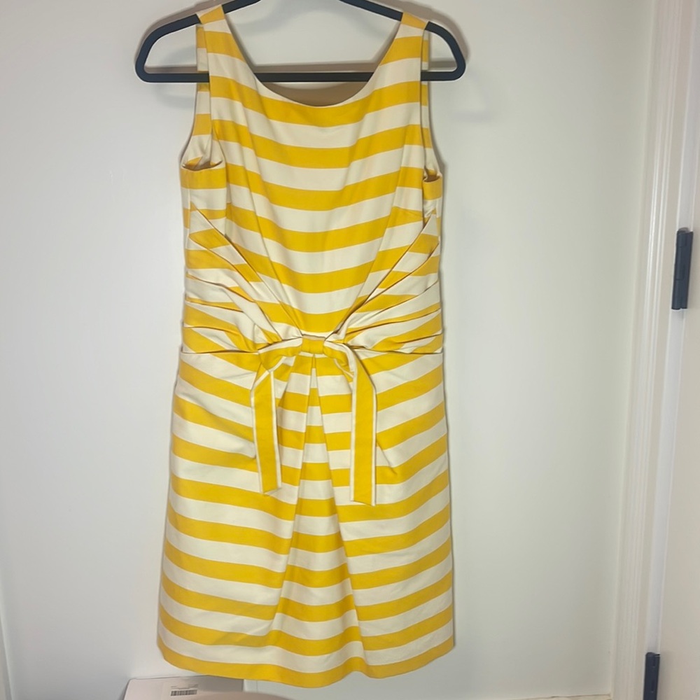 Kate Spade Yellow and White Striped Dress